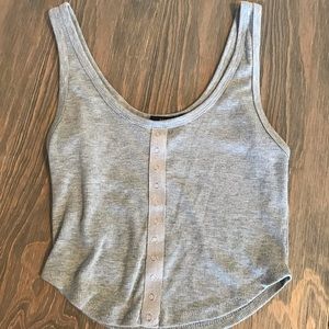 forever 21 grey tank top
